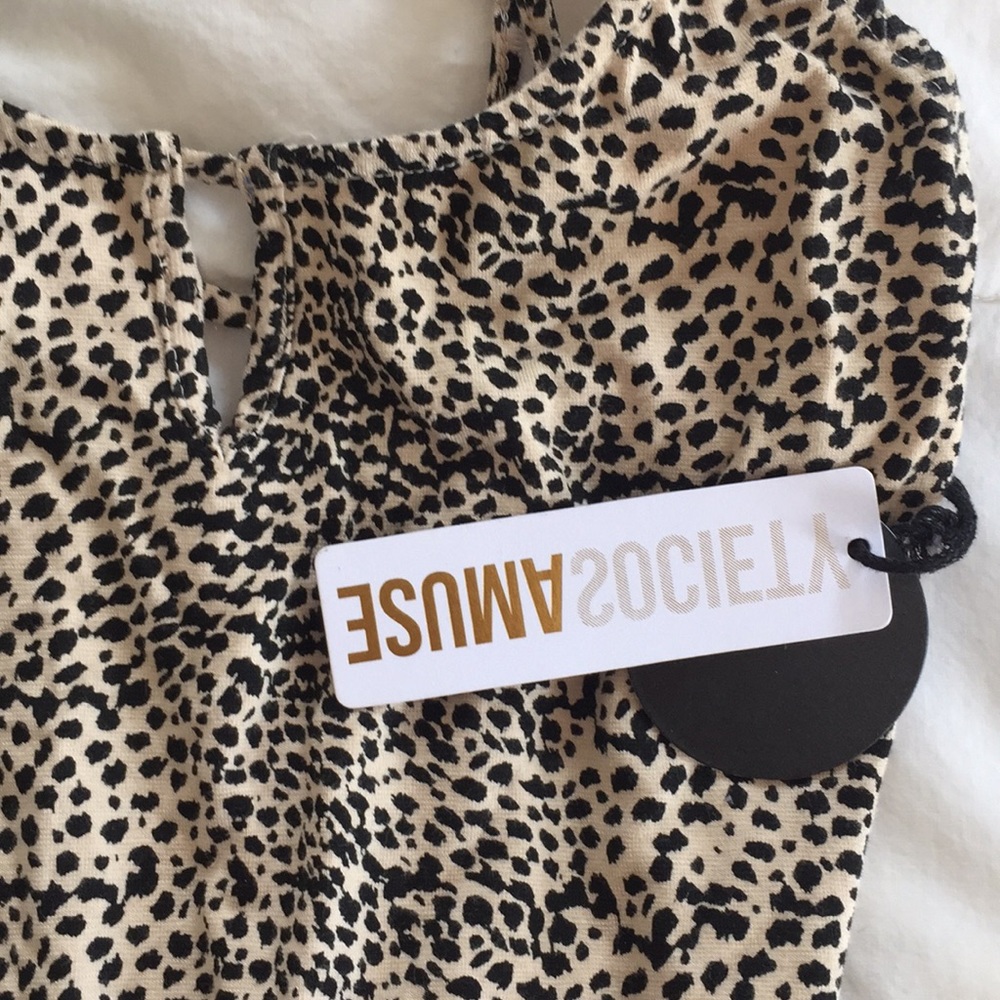 Amuse Society Nolita animal print bodysuit XS